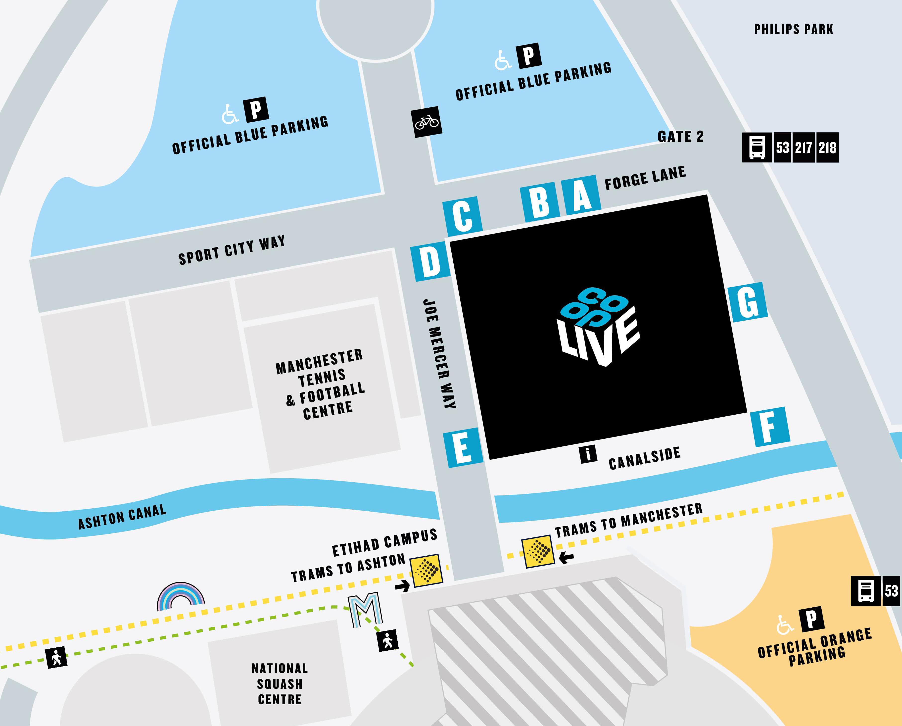 Co-op Live Arena Map