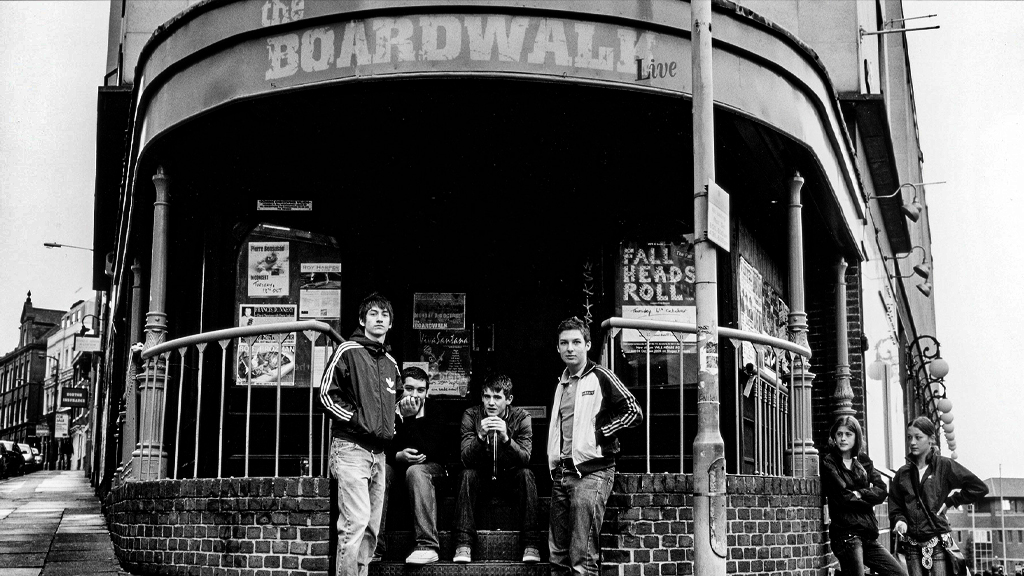 Arctic Monkeys outside The Boardwalk