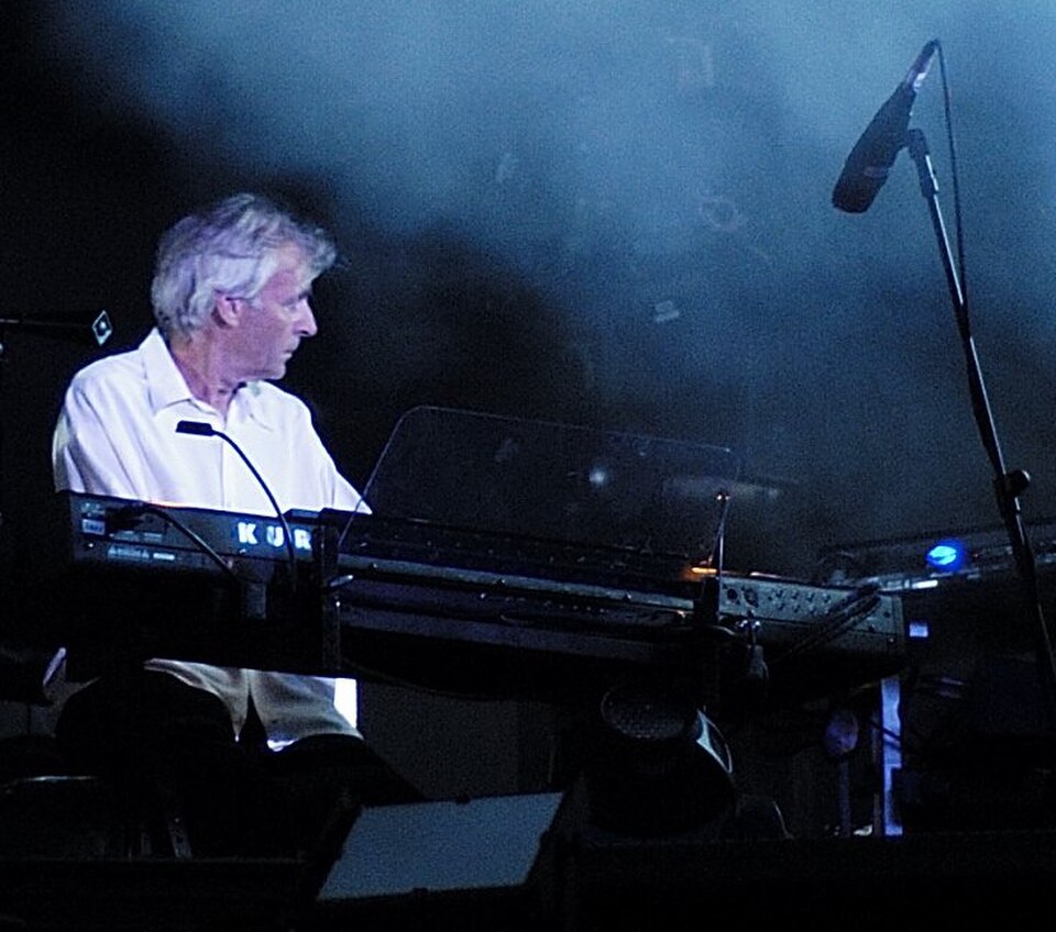 Wright performing on his keyboard in 2006