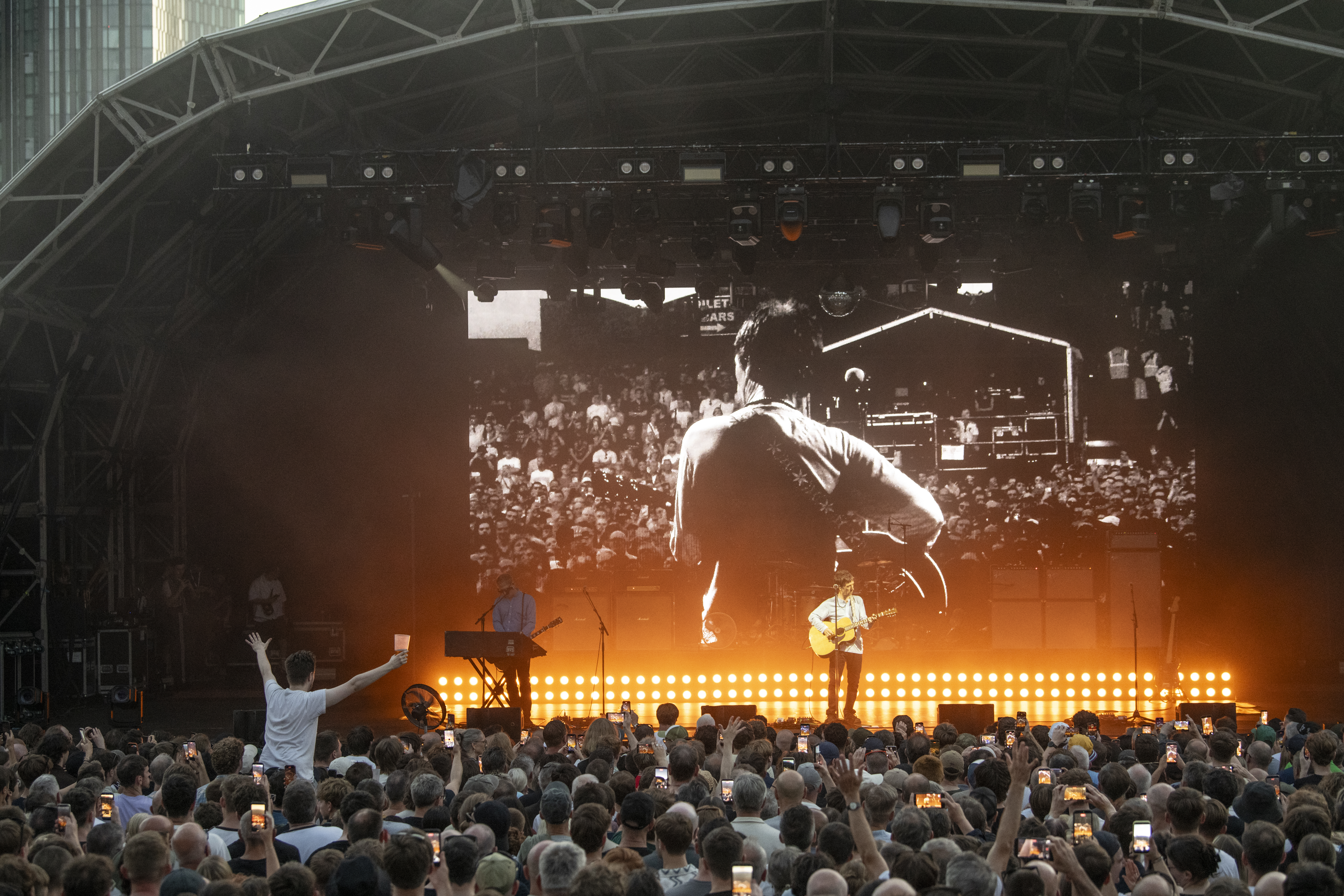Castlefield Bowl crowd watching Johnny Marr